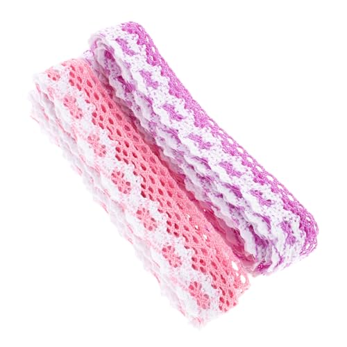 Homoyoyo 2 Stück Accessoires Aus Spitze Dekorationen Hüte Sticken Blumen- Kanten Spitzenband Für Nähen Braut- Basteln Verschönerung Rand Elegant Junggesellin Party Baumwolle von Homoyoyo