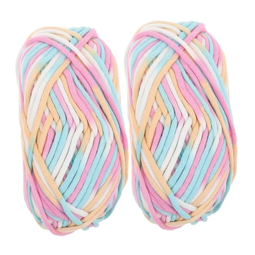 Homoyoyo 2 Stück Buntes Baumwollgarn für Handarbeiten Vielseitig Einsetzbar für Pullover Schals und Diy Projekte Farbenfrohes Langlebiges Häkelgarn für Kreative Bastelideen Homoyoyo 2 Stück Buntes Baumwollgarn für Handarbeiten Vielseitig Einsetzbar für Pullover Schals und Diy Projekte Farbenfrohes Langlebiges Häkelgarn für Kreative Bastelideen von Homoyoyo