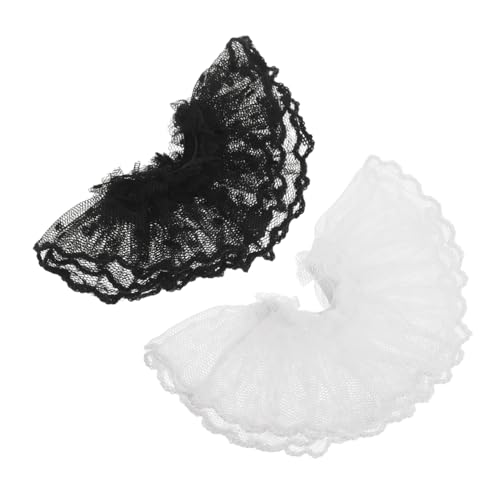 Homoyoyo 2 Stück DIY Puppenkleid: Spitzen-tüllrock Für Puppen - Mini-Kleidung Für Modellspielzeug - Ausgefallenes Tutu-Rock-Outfit - Miniatur-Tutu-Kleid-kostüm von Homoyoyo