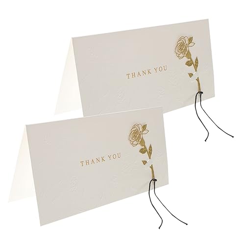 Homoyoyo 2 Stück Dankeskarten Goldene Klappkarten mit Blanko Innenseite für Geburtstag Hochzeit Shower Elegante Grußkarten zum Selbstgestalten Stilvolle Danksagung für Freunde und Familie Homoyoyo 2 Stück Dankeskarten Goldene Klappkarten mit Blanko Innenseite für Geburtstag Hochzeit Shower Elegante Grußkarten zum Selbstgestalten Stilvolle Danksagung für Freunde und Familie von Homoyoyo