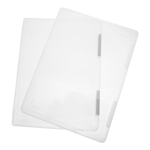 Homoyoyo 2 Stück Dokumentenbox, Aufbewahrung, Papierbox, Projektkoffer, Papier-aufbewahrungsbox, Prüfungspapier-aufbewahrungsbox, Projektkoffer, Dokumenten-organizer-box, Tragbarer von Homoyoyo