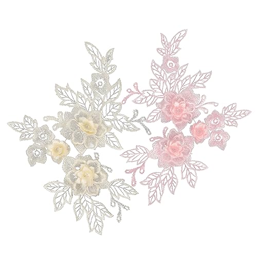 Homoyoyo 2 Stück Dreidimensionale Blütenapplikation Heiraten Spitze Die Patch Blume Trimmen Sticken Bunt Applikationen Form Für Stoff Flecken Stickaufkleber Rosa Baumwollfaden Homoyoyo 2 Stück Dreidimensionale Blütenapplikation Heiraten Spitze Die Patch Blume Trimmen Sticken Bunt Applikationen Form Für Stoff Flecken Stickaufkleber Rosa Baumwollfaden von Homoyoyo