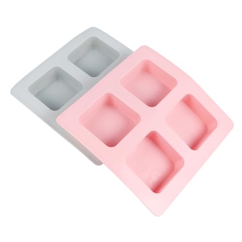 Homoyoyo 2 Stück Fach Silikon Seifenform Quadratisch Flexibel Lebensmittelecht DIY Soap Mold für Handgemachte Seifen Backformen Kuchenmold in Blau Homoyoyo 2 Stück Fach Silikon Seifenform Quadratisch Flexibel Lebensmittelecht DIY Soap Mold für Handgemachte Seifen Backformen Kuchenmold in Blau von Homoyoyo