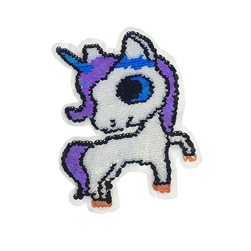 Homoyoyo 2 Stück Flicken zum Aufbügeln für Stoff Pailletten-Stickerei-Aufkleber Pailletten-Patch mit Regenbogenpferd gestickter Pailletten-Patch Homoyoyo 2 Stück Flicken zum Aufbügeln für Stoff Pailletten-Stickerei-Aufkleber Pailletten-Patch mit Regenbogenpferd gestickter Pailletten-Patch von Homoyoyo