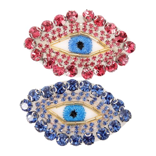Homoyoyo 2 Stück Glitzernde Augen Applikationen zum Aufbügeln Strass Patches für Kleidung Jeans Taschen DIY Dekoration und Löcher Reparatur Modische Bügelflicken für Jacken und Textilien Homoyoyo 2 Stück Glitzernde Augen Applikationen zum Aufbügeln Strass Patches für Kleidung Jeans Taschen DIY Dekoration und Löcher Reparatur Modische Bügelflicken für Jacken und Textilien von Homoyoyo