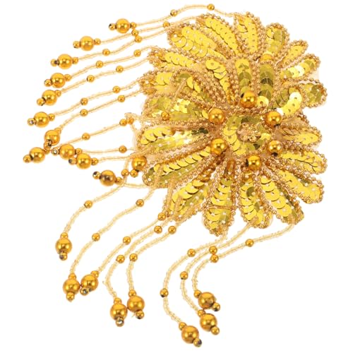 Homoyoyo 2 Stück Goldene Pailletten Quasten Schulterpolster Damen Schmuck Applikationen Leichte Schulterpads mit Blumen Perlenbesatz für Bühnenkostüme Cosplay Festliche Auftritte Homoyoyo 2 Stück Goldene Pailletten Quasten Schulterpolster Damen Schmuck Applikationen Leichte Schulterpads mit Blumen Perlenbesatz für Bühnenkostüme Cosplay Festliche Auftritte von Homoyoyo