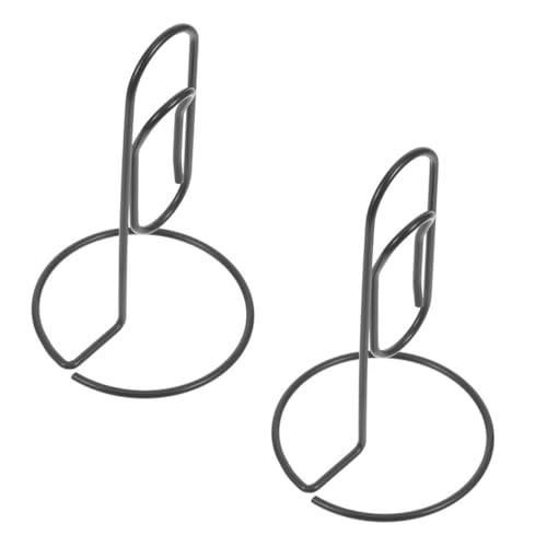 Homoyoyo 2 Stück Großer Papierclip Memo Halter für Schreibtisch Briefablage Kartenständer Organizer für Bürobedarf Schwarz Multifunktional Elegant von Homoyoyo