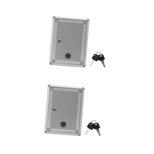 Homoyoyo 2 Stück Kleine Abschließbare Vorschlagsbox aus Aluminiumlegierung Wandmontage Leichte Aufbewahrungsbox für Briefe Schlüssel Spenden für Büro und Zuhause Zufällige Homoyoyo 2 Stück Kleine Abschließbare Vorschlagsbox aus Aluminiumlegierung Wandmontage Leichte Aufbewahrungsbox für Briefe Schlüssel Spenden für Büro und Zuhause Zufällige von Homoyoyo