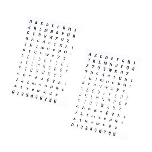 Homoyoyo 2 Stück Kleine Klare Silikonstempel Alphabet für DIY Karten Scrapbooking Sichere Langlebige Buchstabenstempel für Dekoration und Transparentes Material Verarbeitung von Homoyoyo