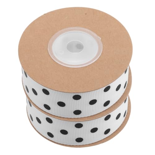 Homoyoyo 2 Stück Kranzband 25 Cm Breites Polyester Mit Dekorativen Punkten Für Selbstgemachte Schleifen Und Blumenarrangements – Bastelbedarf Für Frühling/Sommer von Homoyoyo