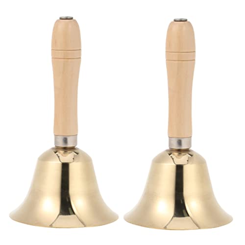 Homoyoyo 2 Stück Kupfer Tischglocken mit Holzgriff Handglocken für Restaurant Bar und Klassenzimmer Dekorativ und Funktional Ergonomisches Design Durchmesser Homoyoyo 2 Stück Kupfer Tischglocken mit Holzgriff Handglocken für Restaurant Bar und Klassenzimmer Dekorativ und Funktional Ergonomisches Design Durchmesser von Homoyoyo