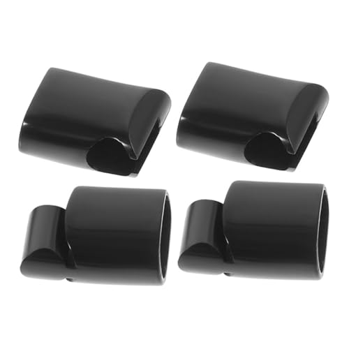 Homoyoyo 2 Stück Magnetschnallenarmbandzubehör Armbandverschlüsse Endkappen für Armbandschnüre Magnetschnalle für Schmuck Magnetische Halsketteschließungen Rostfreier Stahl Schwarz von Homoyoyo