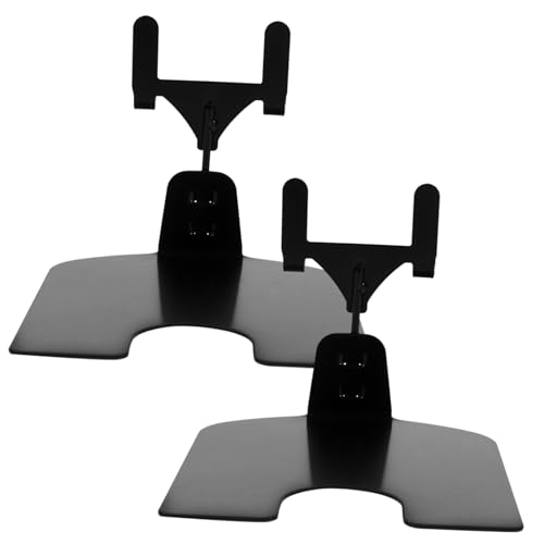 Homoyoyo 2 Stück Metall Business Kartenhalter Stabile Desktop Visitenkarten Ständer Organizer für Büro und Zuhause Professionelles Karten Display Schwarz Fork Design von Homoyoyo
