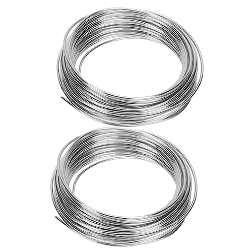 Homoyoyo 2 Stück Metall Draht für DIY Bastelarbeiten Durchmesser Flexibles Kunsthandwerkswerkzeug für Puppenskelette und Langlebig und Tragbar von Homoyoyo