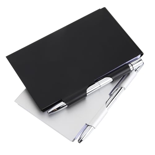 Homoyoyo 2 Stück Metall Notizbuch mit Stift und Aluminium Etui Nachfüllbar Tragbar Kleines Taschen Notizblock für Büro Schule Zuhause Glattes Dickes Papier für Notizen und Listen Homoyoyo 2 Stück Metall Notizbuch mit Stift und Aluminium Etui Nachfüllbar Tragbar Kleines Taschen Notizblock für Büro Schule Zuhause Glattes Dickes Papier für Notizen und Listen von Homoyoyo