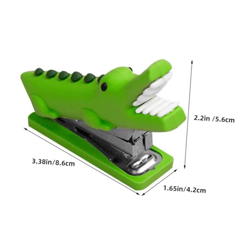 Homoyoyo 2 Stück Mini Krokodil Hefter Silikon Tierhefter Wiederverwendbar Dekorativer Büro Lernhefter Handlich Tragbar Elegant für Zuhause und Schreibtisch von Homoyoyo