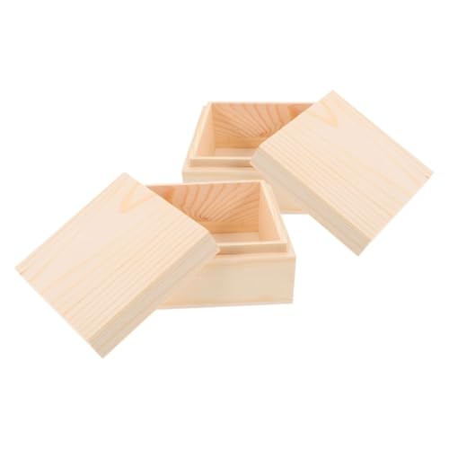 Homoyoyo 2 Stück Mittlere Vintage Holzbox mit Schutzdeckel Multifunktionale Aufbewahrungskiste für Schmuck Andenken Vielseitig für Zuhause Büro Laden Teiliges aus Natürlichem Kiefernholz Homoyoyo 2 Stück Mittlere Vintage Holzbox mit Schutzdeckel Multifunktionale Aufbewahrungskiste für Schmuck Andenken Vielseitig für Zuhause Büro Laden Teiliges aus Natürlichem Kiefernholz von Homoyoyo