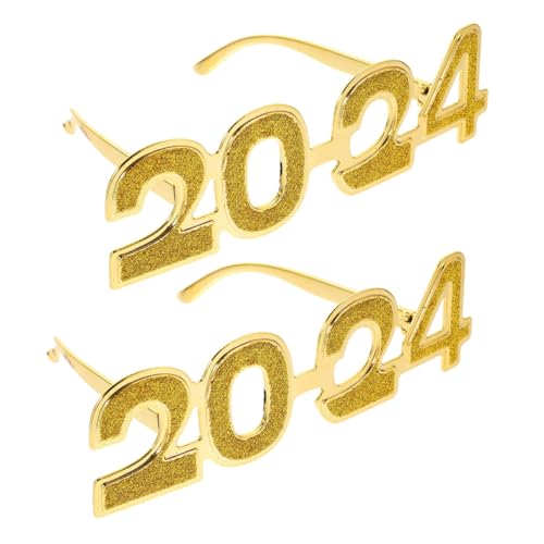 Homoyoyo 2 Stück Neujahrsdeko Brillen Papiergläser Leicht Spaßbrillen Festliche Partyaccessoires Für Silvester Feier Kreative Fotosession Homoyoyo 2 Stück Neujahrsdeko Brillen Papiergläser Leicht Spaßbrillen Festliche Partyaccessoires Für Silvester Feier Kreative Fotosession von Homoyoyo