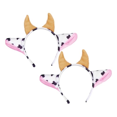 Homoyoyo 2 Stück Niedliches Teiliges Haarreif mit Cartoon Kuhhörnern Komfortabel und Geeignet als Partydeko für Fasching Geburtstage und Festliche Anlässe bei Mädchen Homoyoyo 2 Stück Niedliches Teiliges Haarreif mit Cartoon Kuhhörnern Komfortabel und Geeignet als Partydeko für Fasching Geburtstage und Festliche Anlässe bei Mädchen von Homoyoyo