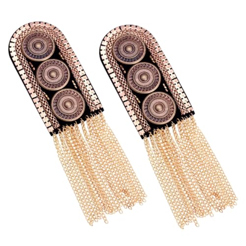 Homoyoyo 2 Stück Quasten Schulterklappen Metall Schulterabzeichen für Kostüm Uniform Vintage Accessoires mit Sicherheitsnadel für Aufführungen und Alltägliche Outfits Homoyoyo 2 Stück Quasten Schulterklappen Metall Schulterabzeichen für Kostüm Uniform Vintage Accessoires mit Sicherheitsnadel für Aufführungen und Alltägliche Outfits von Homoyoyo