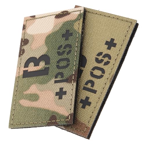 Homoyoyo 2 Stück Reflektierende Blutgruppen Patches mit Camouflagefarben für Uniform Ausrüstung Taktische Westen Schnell an Kleidung Rucksack oder Hut Befestigbar Robust und Langlebig Homoyoyo 2 Stück Reflektierende Blutgruppen Patches mit Camouflagefarben für Uniform Ausrüstung Taktische Westen Schnell an Kleidung Rucksack oder Hut Befestigbar Robust und Langlebig von Homoyoyo