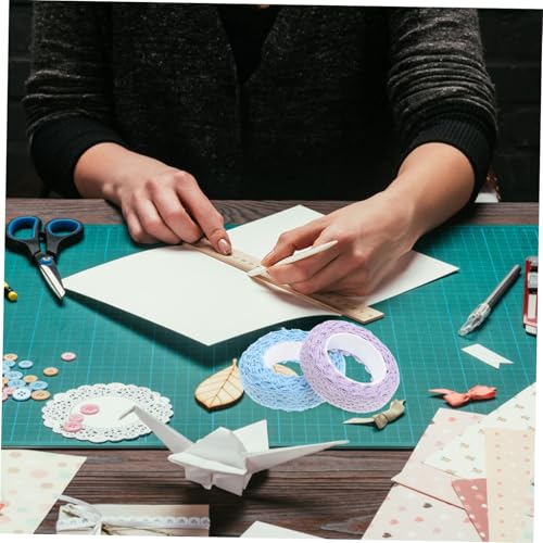 Homoyoyo 2 Stück Selbstklebendes Spitzenband Teiliges Set aus Weichem Baumwollfaden in Blau und Vielseitiges DIY Dekoband für Scrapbooking Geschenkverpackung Blumenverzierung und Homoyoyo 2 Stück Selbstklebendes Spitzenband Teiliges Set aus Weichem Baumwollfaden in Blau und Vielseitiges DIY Dekoband für Scrapbooking Geschenkverpackung Blumenverzierung und von Homoyoyo