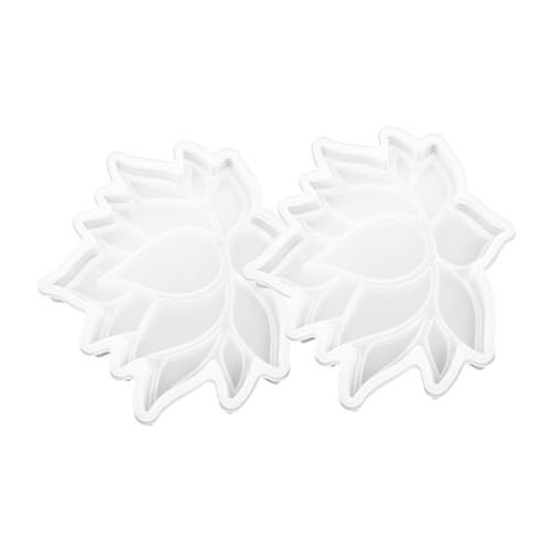Homoyoyo 2 Stück Silikon Lotus Untersetzer Formen Flexible Transparente Gießform für DIY Epoxidharz Cup Mat Langlebige Multifunktionale Silikonform für Kreative Dekorationen und Homoyoyo 2 Stück Silikon Lotus Untersetzer Formen Flexible Transparente Gießform für DIY Epoxidharz Cup Mat Langlebige Multifunktionale Silikonform für Kreative Dekorationen und von Homoyoyo