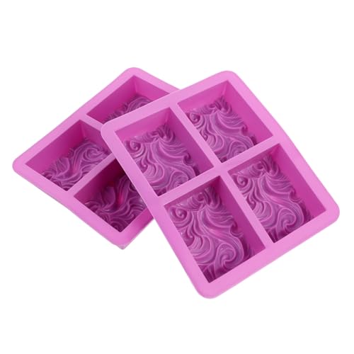 Homoyoyo 2 Stück Silikon Seifenform Wellenmuster Langlebig Hitzebeständig DIY Mold für Handgemachte Seifen Kerzen Kuchen Kreative Bastelideen Homoyoyo 2 Stück Silikon Seifenform Wellenmuster Langlebig Hitzebeständig DIY Mold für Handgemachte Seifen Kerzen Kuchen Kreative Bastelideen von Homoyoyo