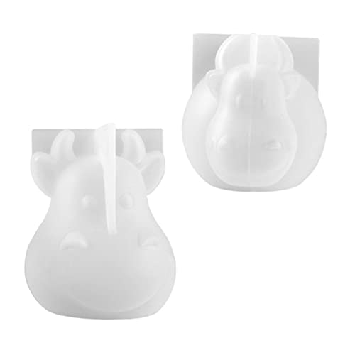 Homoyoyo 2 Stück Silikonform Rindermaskottchen DIY Epoxidharz Gießform für Kreative Bastelprojekte für Seifen Kerzen und Dekorationen Langlebiges Material Homoyoyo 2 Stück Silikonform Rindermaskottchen DIY Epoxidharz Gießform für Kreative Bastelprojekte für Seifen Kerzen und Dekorationen Langlebiges Material von Homoyoyo