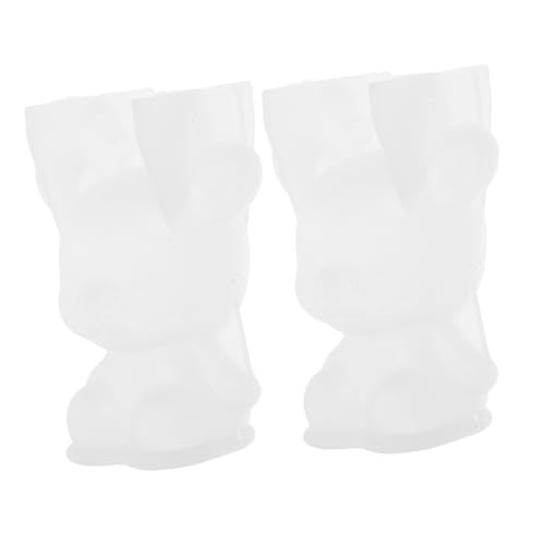 Homoyoyo 2 Stück Silikonform Weiß für Tier Harz Gießform Epoxidharz Handwerk DIY Tier Deko Basteln Wiederverwendbar Leicht zu Reinigen für Heimdekoration von Homoyoyo