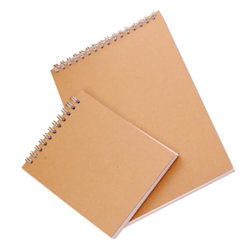 Homoyoyo 2 Stück Spiral skizzenbuch Vintage Blanko Zeichenblock aus Umweltfreundlichem Kraftpapier Langlebiges Sketching Pad für Schüler und Künstler Geeignet für Marker Tinte und Homoyoyo 2 Stück Spiral skizzenbuch Vintage Blanko Zeichenblock aus Umweltfreundlichem Kraftpapier Langlebiges Sketching Pad für Schüler und Künstler Geeignet für Marker Tinte und von Homoyoyo