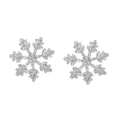 Homoyoyo 2 Stück Strass Aufnäher Zum Aufbügeln Für Kleidung Party Dekoration Schneeflocke Kleidung Verzierungen Patches Applikation Applikation Aufbügeln Jeans Strass Aufkleber von Homoyoyo