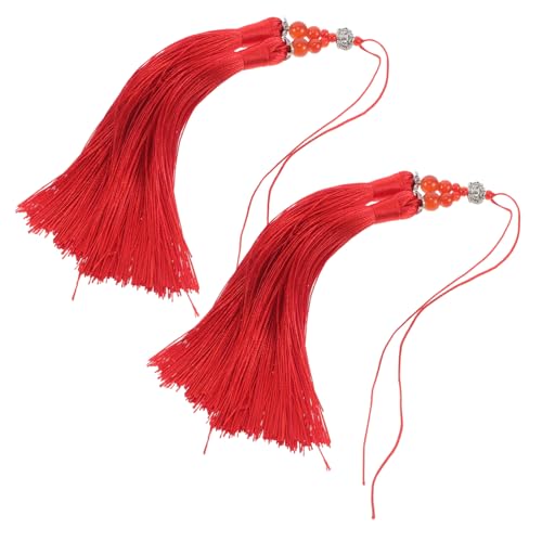 Homoyoyo 2 Stück Tai-Chi-Schwertspitze Quasten zur Herstellung von Schlüsselanhängern Chinesischer Quastenanhänger Taschenanhänger mit Quaste Tischset mit Quastendekor Polyester rot Homoyoyo 2 Stück Tai-Chi-Schwertspitze Quasten zur Herstellung von Schlüsselanhängern Chinesischer Quastenanhänger Taschenanhänger mit Quaste Tischset mit Quastendekor Polyester rot von Homoyoyo