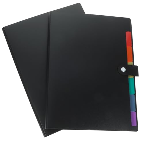 Homoyoyo 2 Stück Teiliges Accordion Dokumenten Organizer mit Bunten Trennblättern Erweiterbarer Ordner für Steuern Verträge Rechnungen und für Büro und Zuhause von Homoyoyo