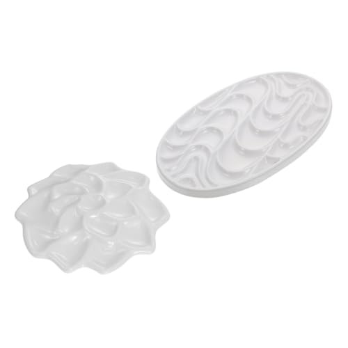 Homoyoyo 2 Stück Teiliges Aquarell Farbmischtablett aus Keramikähnlichem Material Wellenförmige Pigmentplatten für Künstler Schüler und Hobby Maler Praktische und Leichte Homoyoyo 2 Stück Teiliges Aquarell Farbmischtablett aus Keramikähnlichem Material Wellenförmige Pigmentplatten für Künstler Schüler und Hobby Maler Praktische und Leichte von Homoyoyo