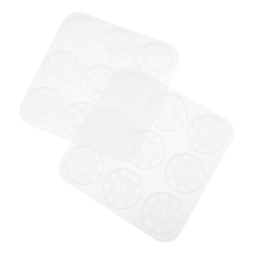 Homoyoyo 2 Stück Teiliges DIY Silikonform für Epoxidharz Flexible Wiederverwendbare Silikonform für Kreative Bastelarbeiten und Resin Schmuckherstellung von Homoyoyo
