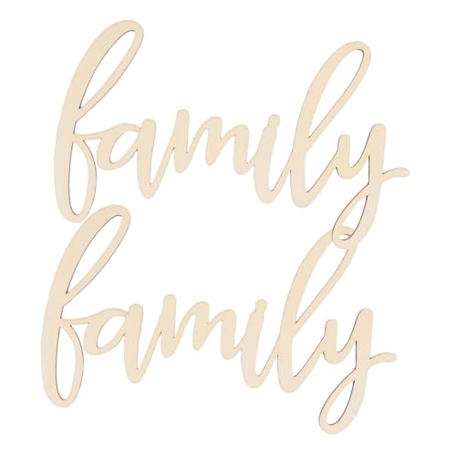 Homoyoyo 2 Stück Teiliges Holz Familien-wandschild Rustikale Holzbuchstaben zum Aufhängen DIY Holzdekoration für Wohnzimmer Küche Langlebig Leicht Naturfarben für Familien-dekor Homoyoyo 2 Stück Teiliges Holz Familien-wandschild Rustikale Holzbuchstaben zum Aufhängen DIY Holzdekoration für Wohnzimmer Küche Langlebig Leicht Naturfarben für Familien-dekor von Homoyoyo