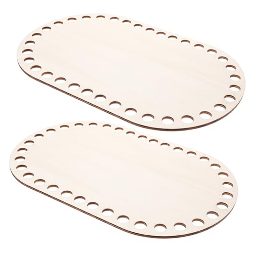 Homoyoyo 2 Stück Teiliges Holz Korbboden zum Häkeln Stabile DIY Tasche Bodengrundlage mit Vorgebohrten Löchern Robustes Naturholz für Korbflechten und Handtaschenherstellung für Homoyoyo 2 Stück Teiliges Holz Korbboden zum Häkeln Stabile DIY Tasche Bodengrundlage mit Vorgebohrten Löchern Robustes Naturholz für Korbflechten und Handtaschenherstellung für von Homoyoyo