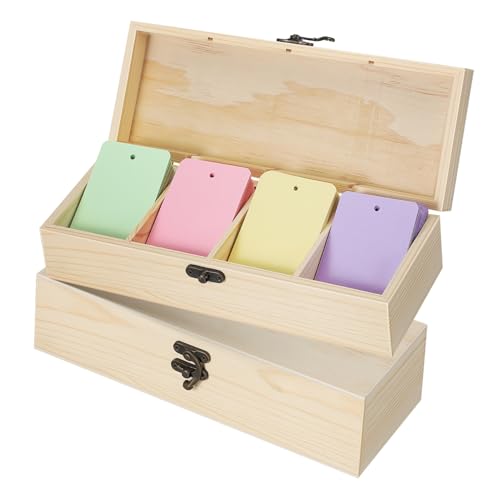 Homoyoyo 2 Stück Teiliges Holzbox mit Fächern Kompakter Tragbarer Organizer für Schmuck Karten und Kleine Aufbewahrung Rustikaler Diy Freundlicher Holzbehälter für Zuhause und Reisen Homoyoyo 2 Stück Teiliges Holzbox mit Fächern Kompakter Tragbarer Organizer für Schmuck Karten und Kleine Aufbewahrung Rustikaler Diy Freundlicher Holzbehälter für Zuhause und Reisen von Homoyoyo