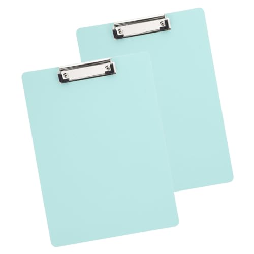 Homoyoyo 2 Stück Teiliges Klemmbrett aus PP und Aluminiumlegierung Stabiles Schreibbrett mit Metallklammern Vielseitig als Clipboard und Ordner für Büro Schule und Konferenzen Praktische von Homoyoyo