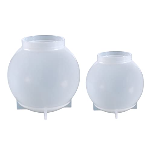 Homoyoyo 2 Stück Teiliges Kristallkugel Silikonform für DIY Resin Gießen Kugel Gießform Langlebig und Leicht zu Reinigen für Kreative Bastelprojekte und Dekoration von Homoyoyo
