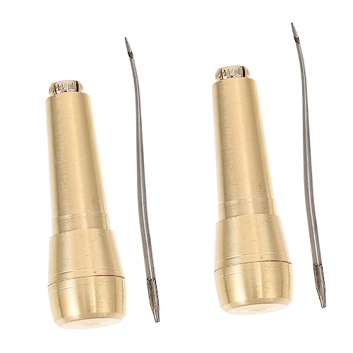 Homoyoyo 2 Stück Teiliges Leder Handwerksset mit Kupfergriff Robuste Nähahle und Haken Nadel Vielseitig für Schuhreparatur Lederarbeiten Zelt und Rucksacknähen Kompakt und Rostfrei Homoyoyo 2 Stück Teiliges Leder Handwerksset mit Kupfergriff Robuste Nähahle und Haken Nadel Vielseitig für Schuhreparatur Lederarbeiten Zelt und Rucksacknähen Kompakt und Rostfrei von Homoyoyo