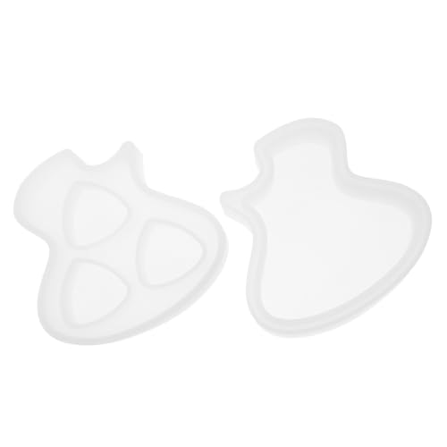 Homoyoyo 2 Stück Teiliges Silikon Gitarren Plektrum Formen Flexible Langlebige Gießformen mit Antihaft Innenfläche Milchig Weiß für DIY Gitarrenplektren Schlüsselanhänger Schmuck und Homoyoyo 2 Stück Teiliges Silikon Gitarren Plektrum Formen Flexible Langlebige Gießformen mit Antihaft Innenfläche Milchig Weiß für DIY Gitarrenplektren Schlüsselanhänger Schmuck und von Homoyoyo