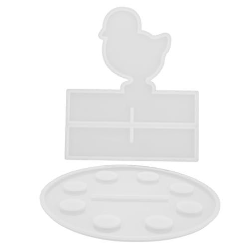 Homoyoyo 2 Stück Teiliges Silikon epoxidharz formset Kleine Aufbewahrungsständerform für Desktop dekorationen Wiederverwendbar Leicht zu Reinigen DIY Harz Gussform von Homoyoyo