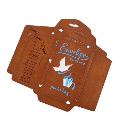 Homoyoyo 2 Stück Teiliges Vintage Holzbriefumschlag Schablonen Langlebige Diy Bastelvorlage für Einzigartige Grußkarten Einladungen und Handgefertigte Briefe mit Maserung von Homoyoyo