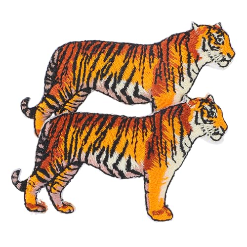 Homoyoyo 2 Stück Tiger-stickerei-patch Kleidungsstickpatch Bestickt Aufnäher Nähen Annähen Flicken Für Bekleidung Tiger-patch Kleidungsflicken Gestickte Applikationen Stoff Patch Bunt Rayon Homoyoyo 2 Stück Tiger-stickerei-patch Kleidungsstickpatch Bestickt Aufnäher Nähen Annähen Flicken Für Bekleidung Tiger-patch Kleidungsflicken Gestickte Applikationen Stoff Patch Bunt Rayon von Homoyoyo