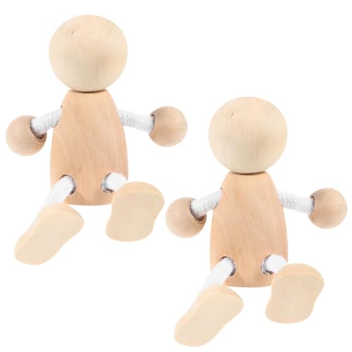 Homoyoyo 2 Stück Unbemalte Holzfiguren zum Bemalen Glatte Oberfläche Leichte DIY Puppen aus Hochwertigem Holz Robust und Splitterfrei für Bastelprojekte und Sammler Homoyoyo 2 Stück Unbemalte Holzfiguren zum Bemalen Glatte Oberfläche Leichte DIY Puppen aus Hochwertigem Holz Robust und Splitterfrei für Bastelprojekte und Sammler von Homoyoyo