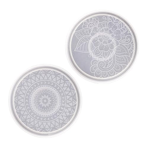 Homoyoyo 2 Stück Untersetzer Gießform Rund DIY Epoxidharz Schimmel mit Mandala Muster für Kreative Tischdekoration Geeignet für Kaffeetassen Weingläser und Mehr Homoyoyo 2 Stück Untersetzer Gießform Rund DIY Epoxidharz Schimmel mit Mandala Muster für Kreative Tischdekoration Geeignet für Kaffeetassen Weingläser und Mehr von Homoyoyo