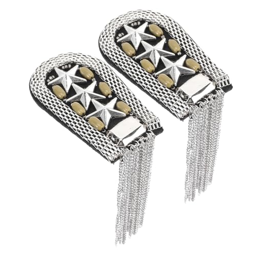 Homoyoyo 2 Stück Vintage Schulterbrosche mit Metall quasten Epauletten Schmuck für Herren und Damen Modische Kostümdekoration Stilvolle Anstecknadeln für Uniformen und Cosplay Homoyoyo 2 Stück Vintage Schulterbrosche mit Metall quasten Epauletten Schmuck für Herren und Damen Modische Kostümdekoration Stilvolle Anstecknadeln für Uniformen und Cosplay von Homoyoyo