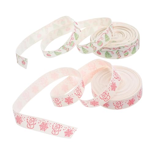 Homoyoyo 2 Stück Weihnachtliches Baumwollband Weiche Langlebige Weihnachtsdeko mit Schneemann Schneeflocke Wiederverwendbares Geschenkband für Kränze DIY Basteln und Verpackungen Homoyoyo 2 Stück Weihnachtliches Baumwollband Weiche Langlebige Weihnachtsdeko mit Schneemann Schneeflocke Wiederverwendbares Geschenkband für Kränze DIY Basteln und Verpackungen von Homoyoyo
